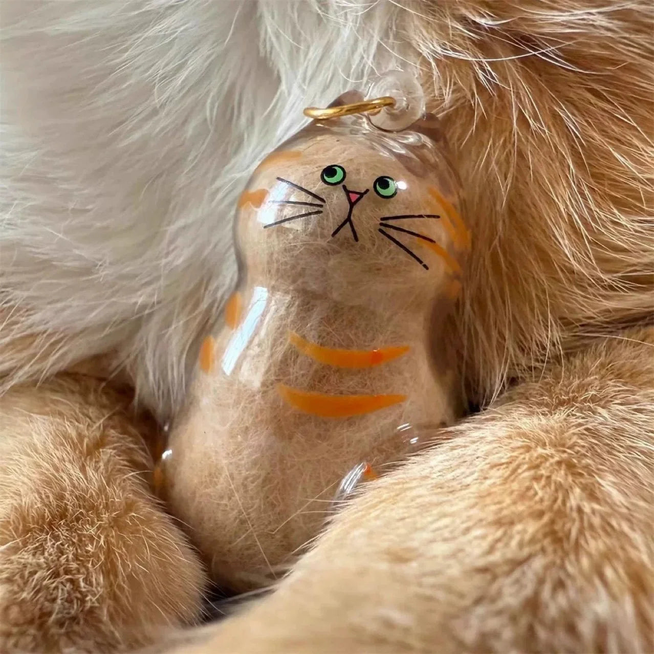 Cat Hair Keychain