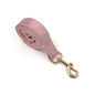 Pink Velvet Dog Collar, Bow, and Leash